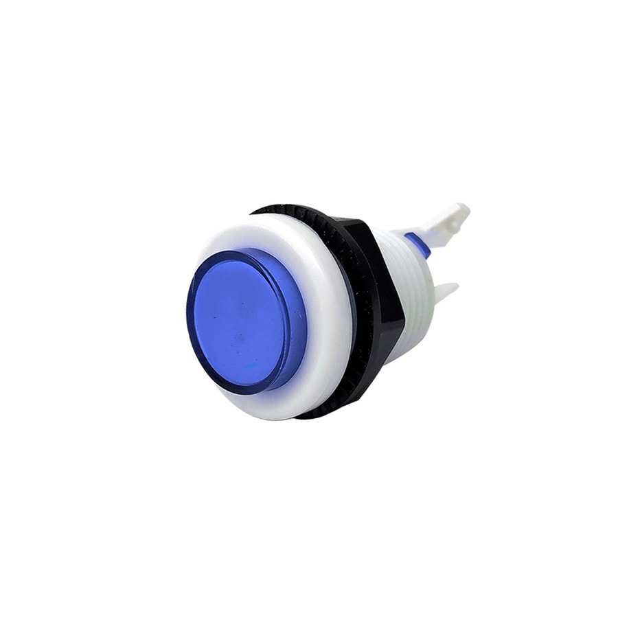 KTech 30mm Illuminated-Style Arcade Push Button — Spare Blue
