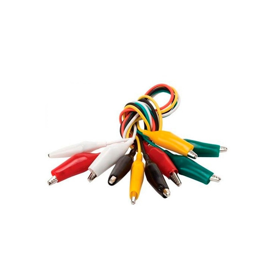 KTech Insulated Crocodile Clip Test Leads — Electrical · 10 pcs