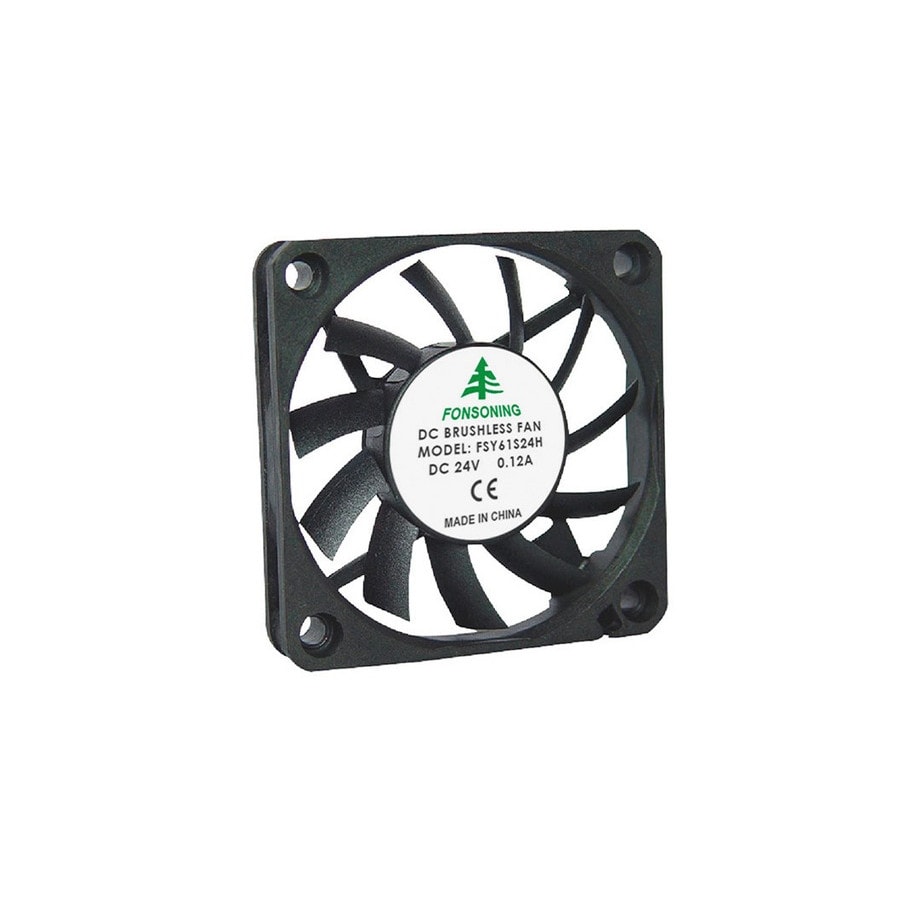 KTech FSY61S24H — 60x60x10mm · C3/CABLES · 24V