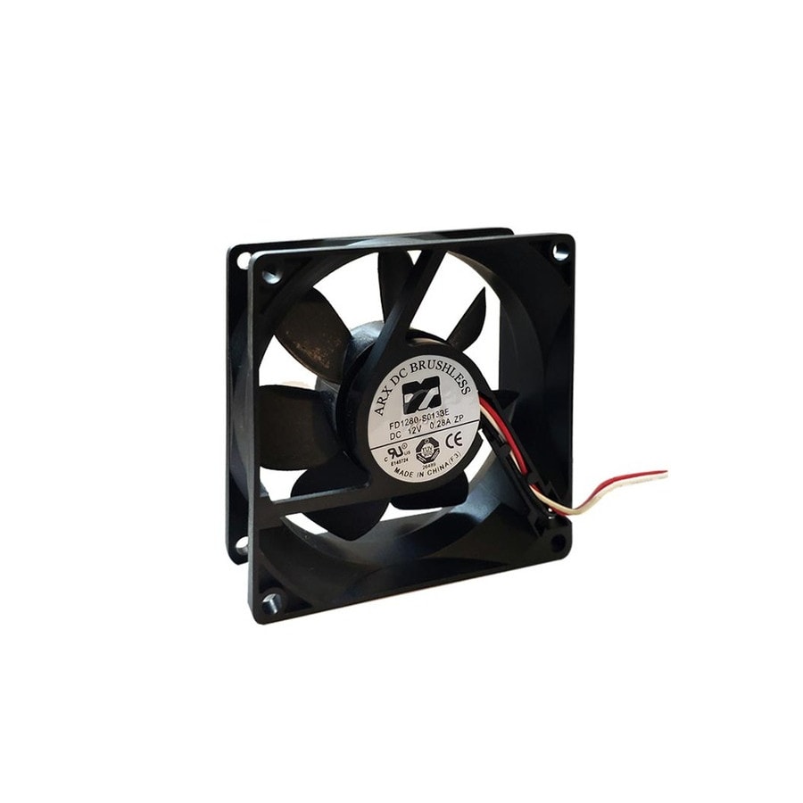 KTech FD1280S013 — 80x80x25mm · C2/CABLES · 12V