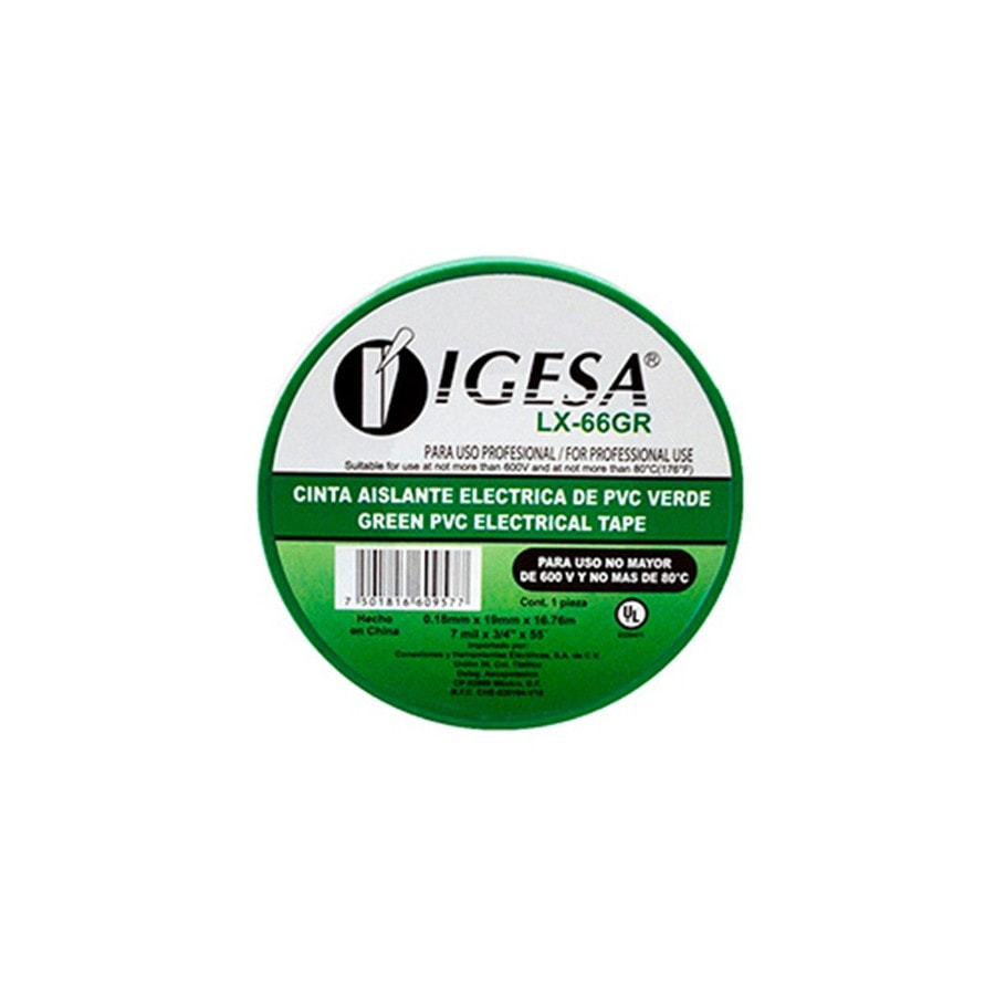 KTech PVC Electrical Insulation Tape — Large · 16.76 m · Green