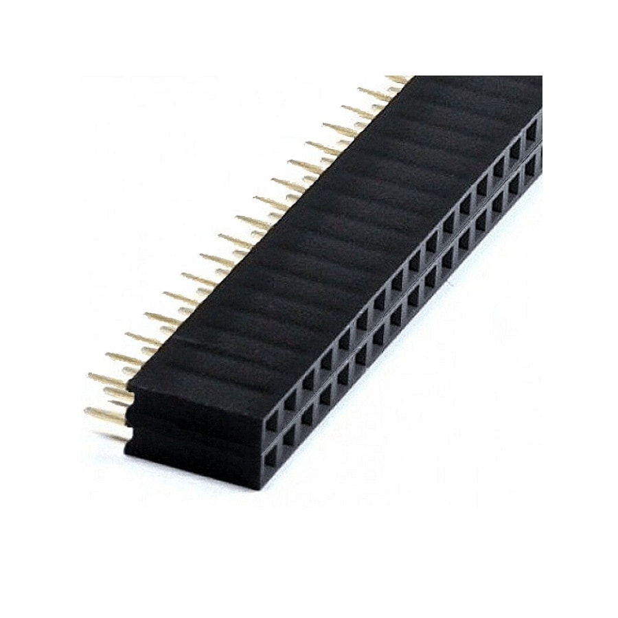 KTech 2.54mm Pitch Female PCB Header Socket — Female 2×40 Pins · 2.54mm