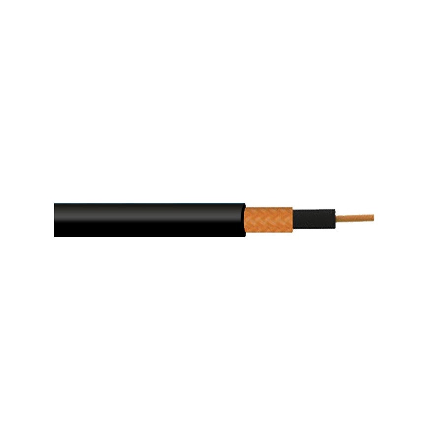 KTech Slim Low-Noise Screened Microphone Cable · 1X22 4mm — Mod. 101025 · Black · Reel 300m