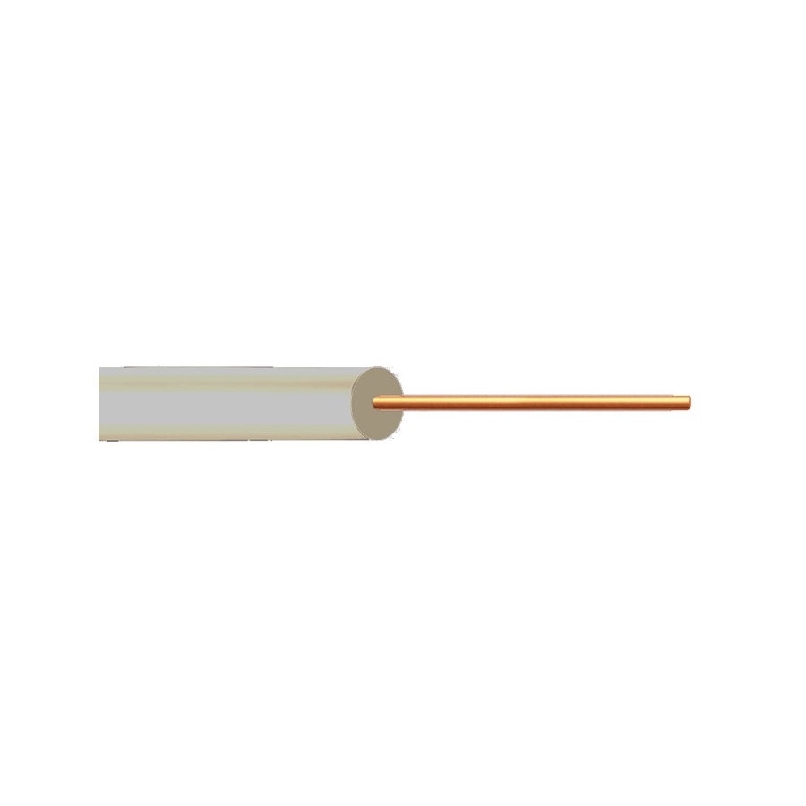 KTech Single-Core Tinned Copper Hook-Up Wire · 24 AWG — Mod. LF50 · Grey · Reel 500m