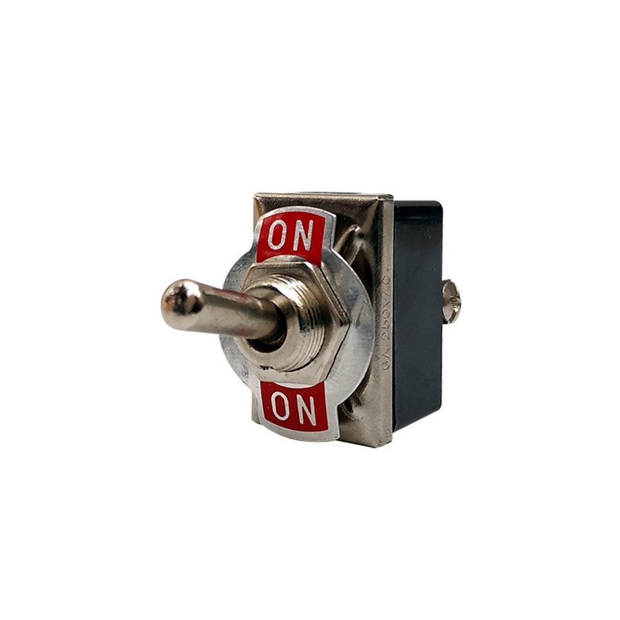 KTech Heavy-Duty Metal Toggle Switch — 1P-1T ON-OFF-ON · 20A 125V