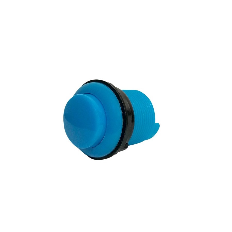 KTech 30mm Illuminated-Style Arcade Push Button — with microswitch · 10 mA 12V · Blue