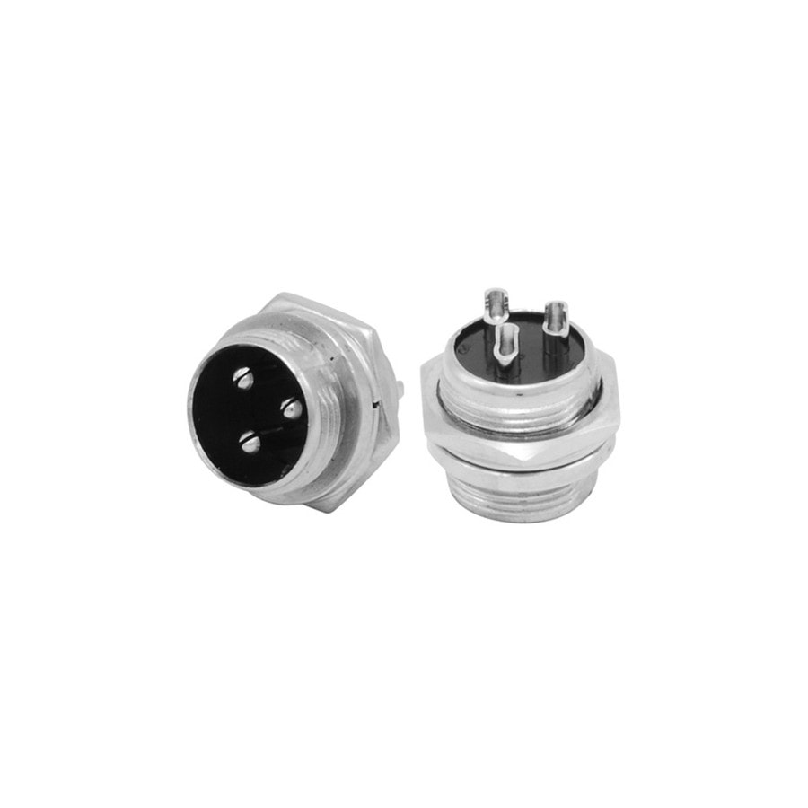 KTech Multi-Pole Polarised Wire-to-Wire Connector — 3 Ways · Male