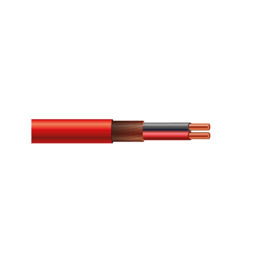 KTech Professional OFC Screened Microphone Cable · 2X24 OFC — Mod. 101014 · Red · Reel 100m