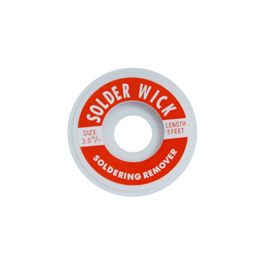 KTech Copper Desoldering Braid Wick — 2.5mm x 1.5mm · 3 m