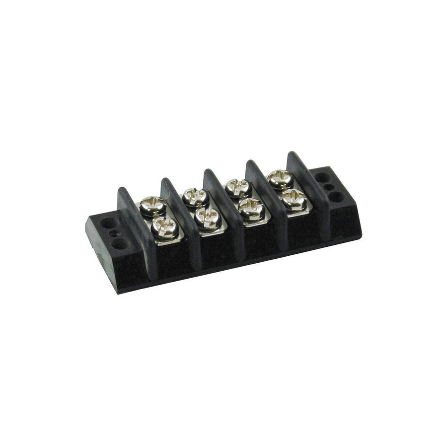 KTech Heavy-Duty Barrier Terminal Strip Series 600 (15 Amp · 4 Poles) — 600-FT · 4 Poles · 15 Amp · 16 AWG · 1100VAC · 47.6 x 54.7 mm