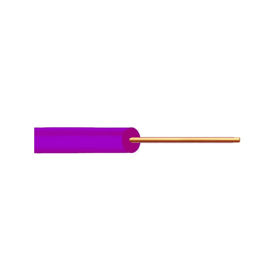 KTech Single-Core Tinned Copper Hook-Up Wire · 24 AWG — Mod. A853 · Violeta · Reel 500m