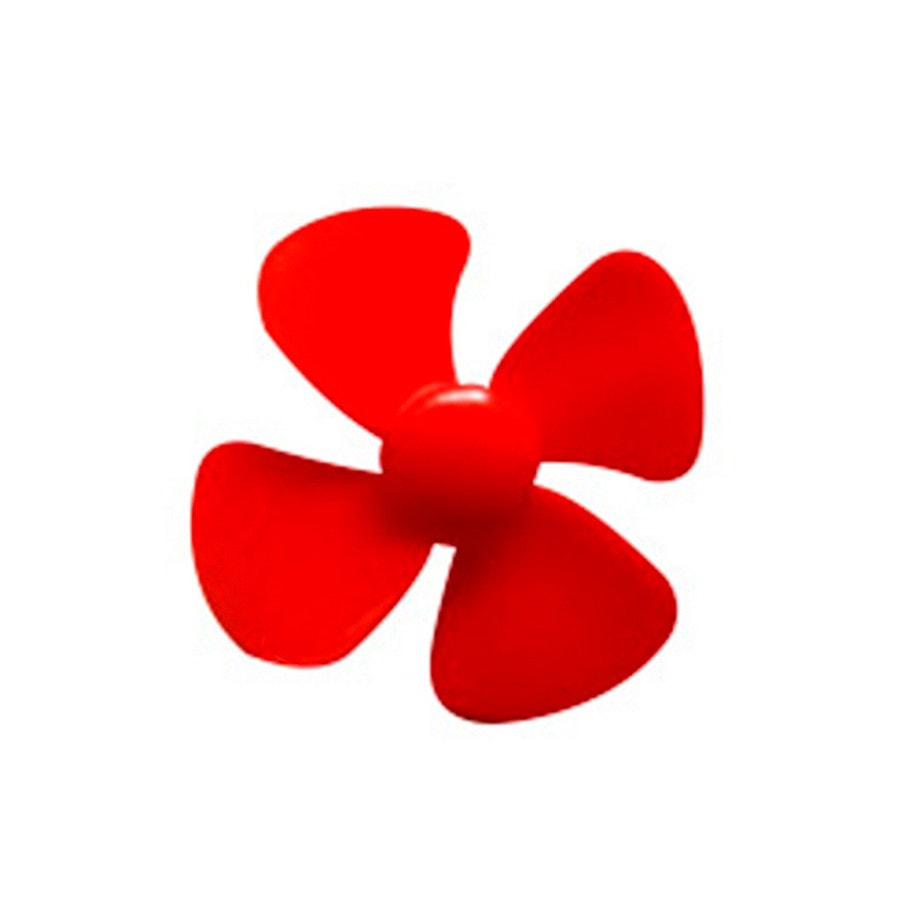 KTech DC Motor Robotics Propeller Fan Blade — 6 cm · Red
