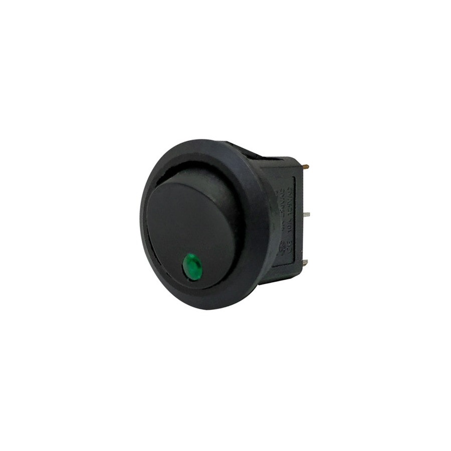 KTech Panel-Mount Rocker Switch — Illuminated Neon of 3 Pins · 6A 250V / 10A 125V · Green