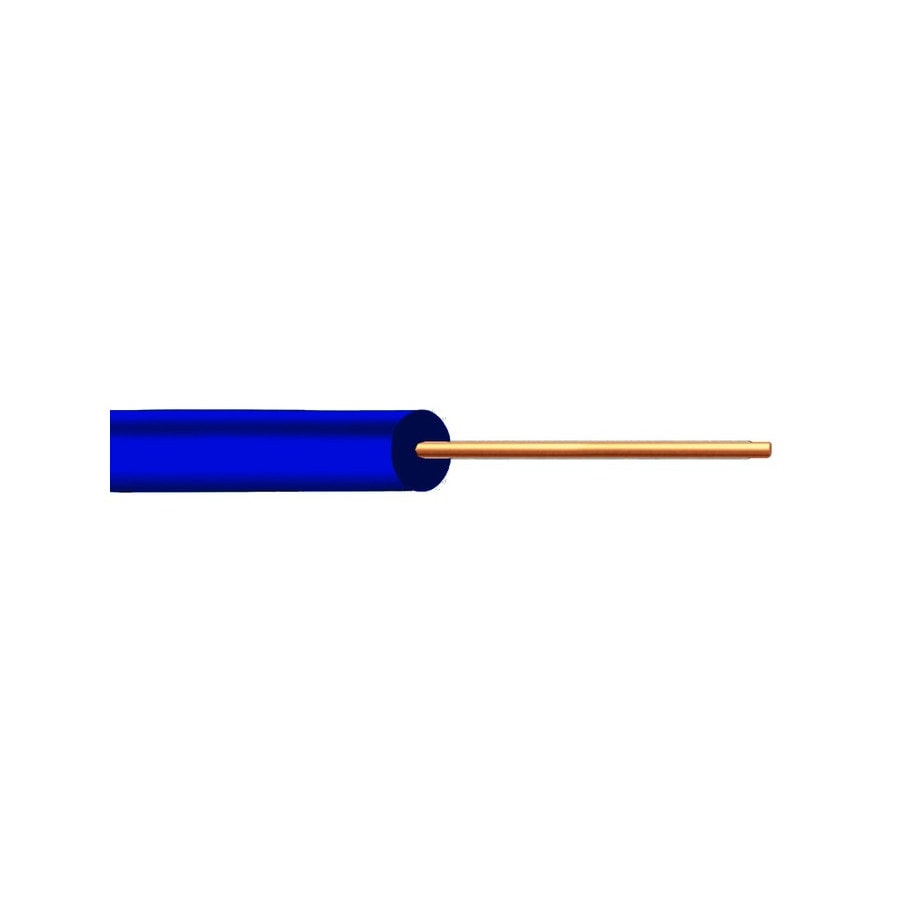 KTech Single-Core Tinned Copper Hook-Up Wire · 24 AWG — Mod. LF49 · Blue · Reel 500m