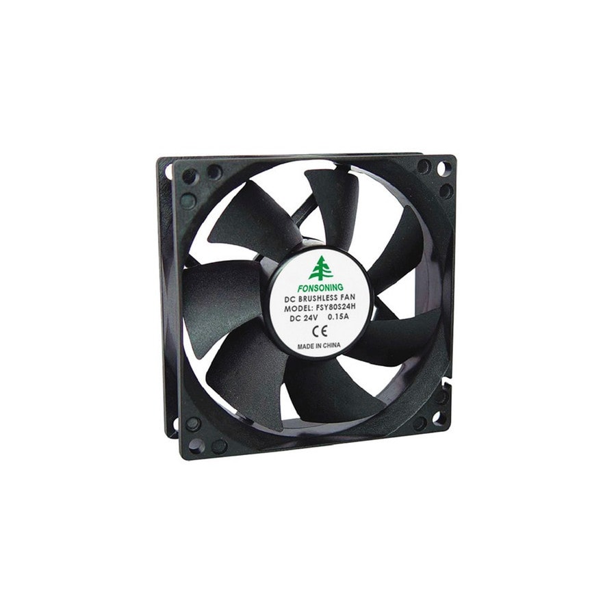 KTech FSY80S24H — 80x80x25mm · C3/CABLES · 24V