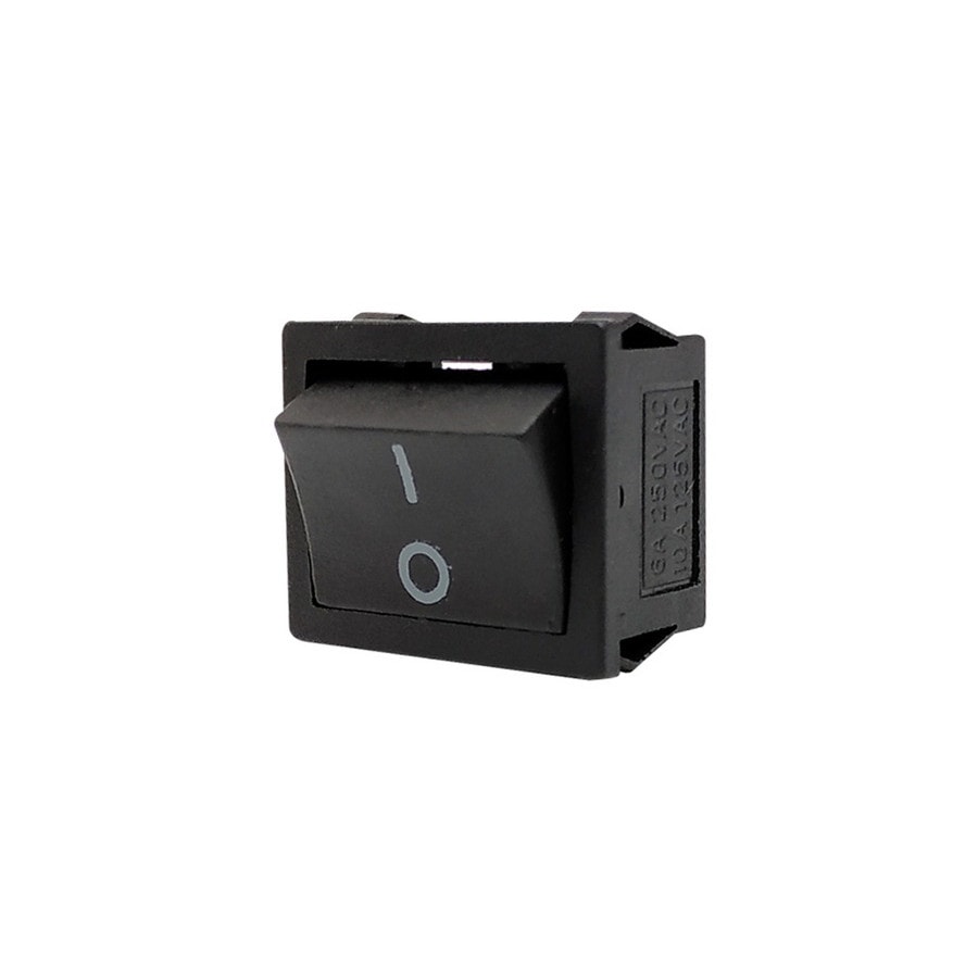 KTech Panel-Mount Rocker Switch — 4 Pins 2P-2T · 10A 125V · Black
