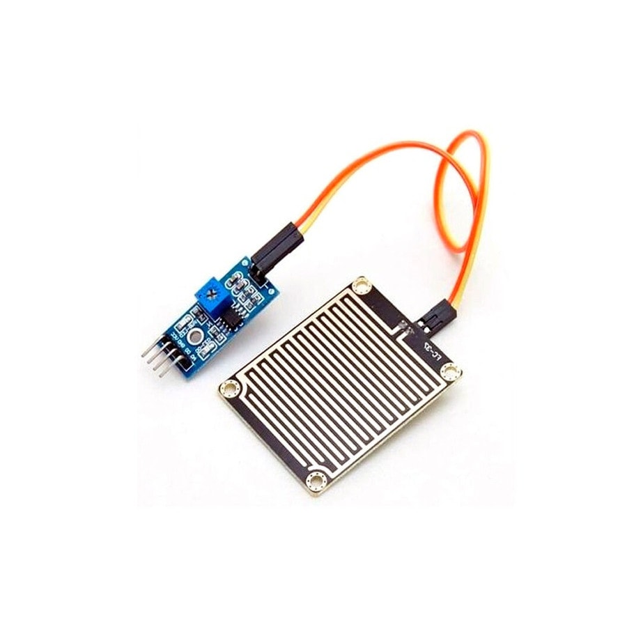 KTech Raindrop & Moisture Detection Sensor — Rain & Water Drop Detection Module