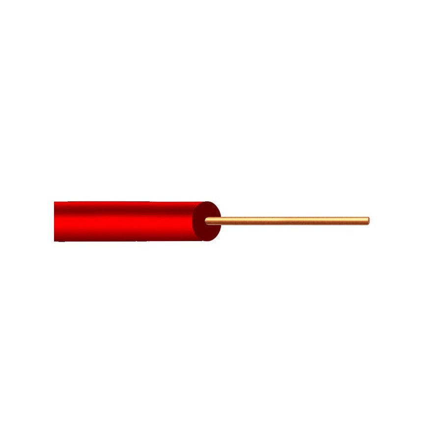 KTech Single-Core Tinned Copper Hook-Up Wire · 24 AWG — Mod. A952 · Red · Reel 500m
