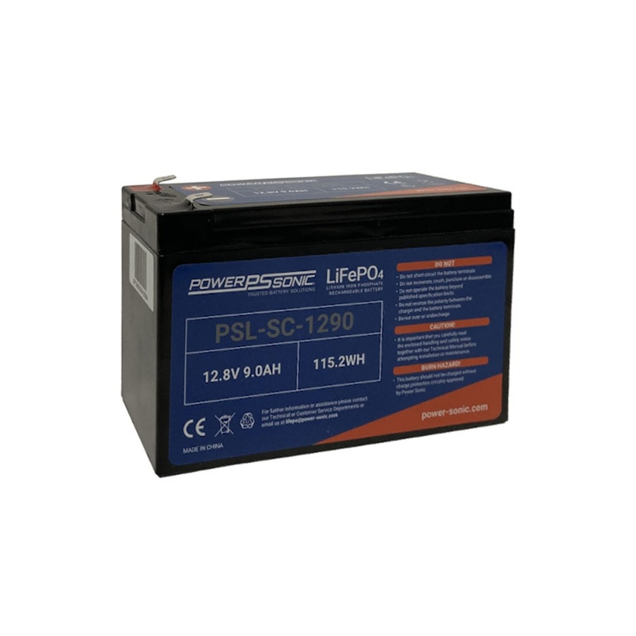 KTech PSL-SC-1290 — Nominal Voltage: 12.8V · Nominal Capacity: 9Ah · Standard Terminal: F2