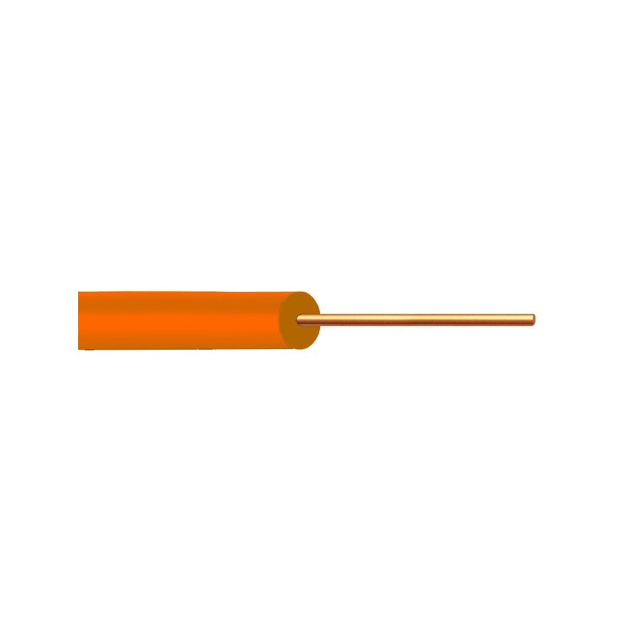 KTech Single-Core Tinned Copper Hook-Up Wire · 24 AWG — Mod. A983 · Orange · Reel 500m