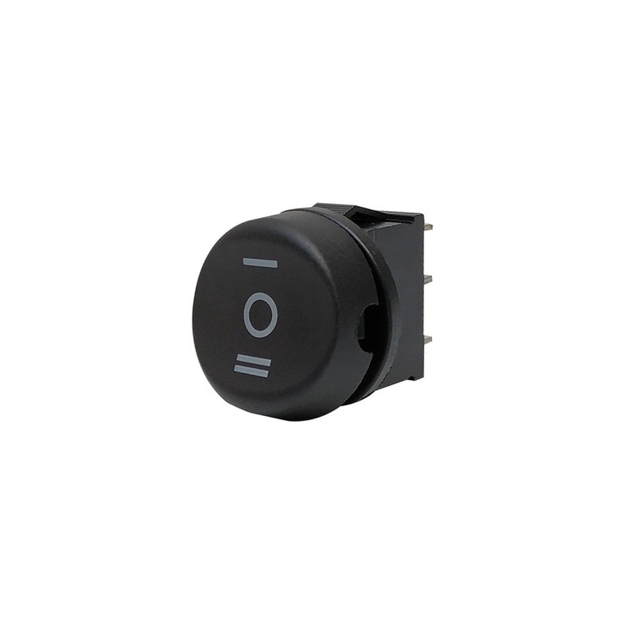 KTech Panel-Mount Rocker Switch — Round of 3 Pins · 6A 250V / 10A 125V · DPST Double-Pole
