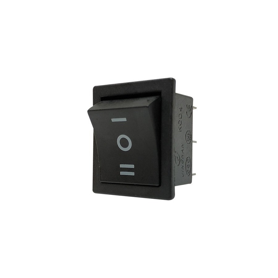 KTech Panel-Mount Rocker Switch — 6 Pins · 16A 250V / 20A 125V · DPST Double-Pole
