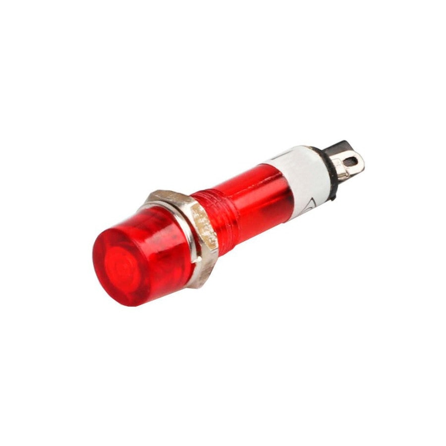KTech IL-N828 — 22mm LED/Neon Panel Indicator Pilot Lamp · 120 V AC · Red