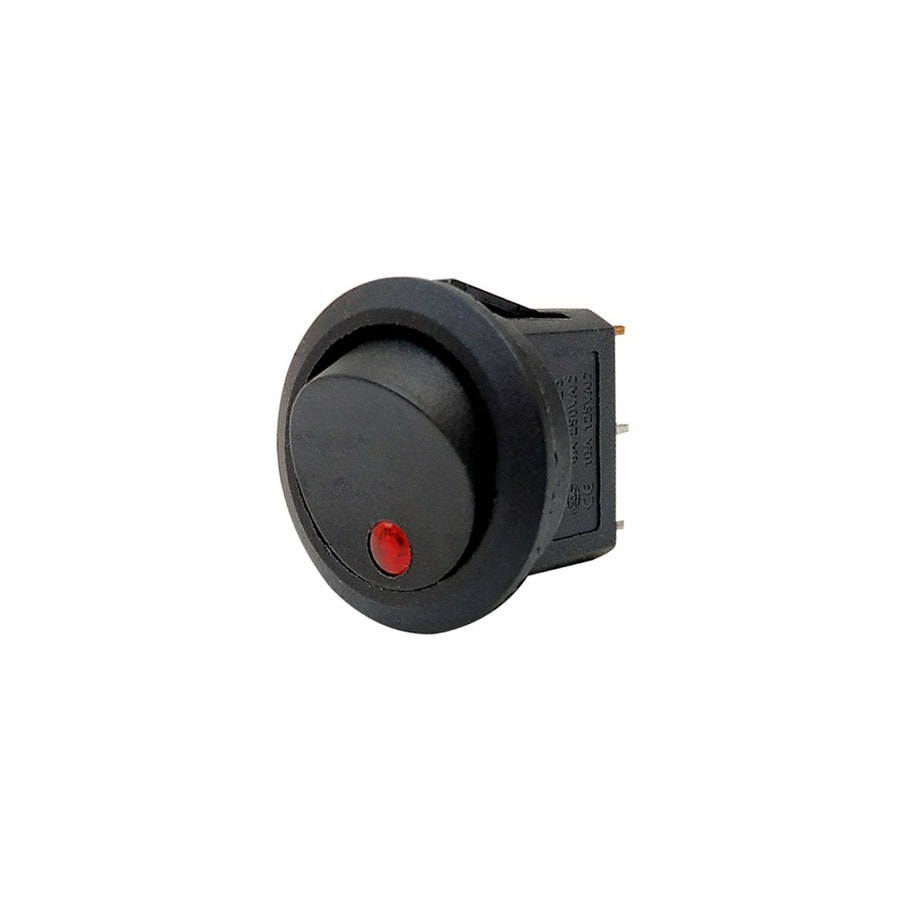 KTech Panel-Mount Rocker Switch — Illuminated Neon of 3 Pins · 12V · Red