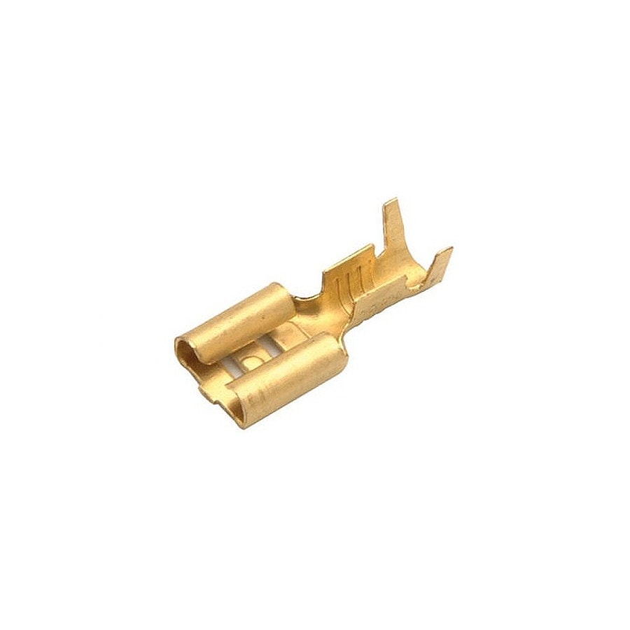 KTech Uninsulated Brass Faston Quick-Disconnect Terminal — Uninsulated Female Quick-Disconnect 1/4″ · AWG 22 to 18 AWG.