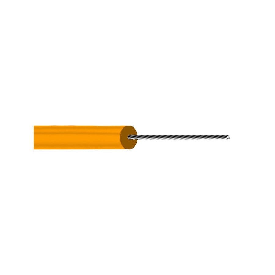 KTech UL 1569 Stranded Tinned Copper Hook-Up Wire 300V, UL 1569 · 22 AWG — Mod. S552 · Orange · Reel 500m