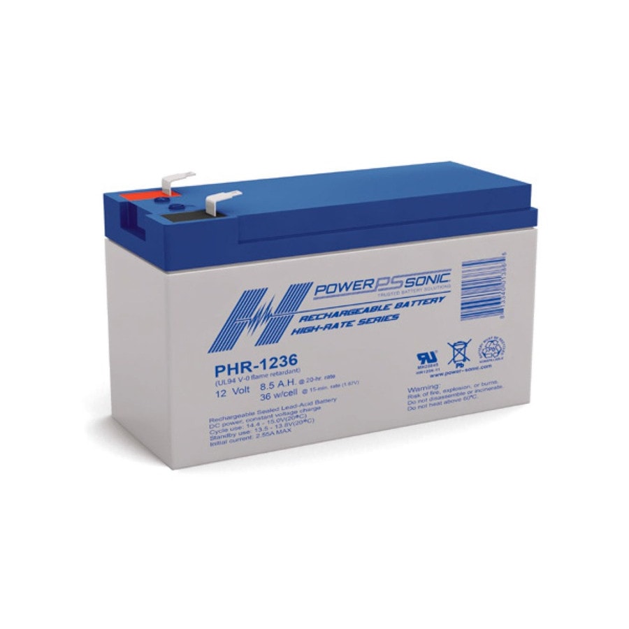 KTech PHR-1236 — Nominal Voltage: 12V · Nominal Capacity: 8.5Ah · Standard Terminal: F2