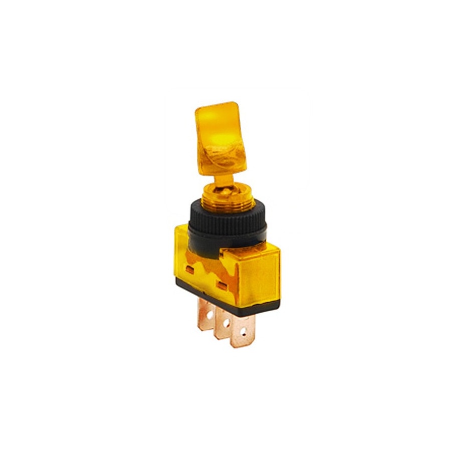 KTech SW-136AM — Illuminated Yellow · 20A / 12V