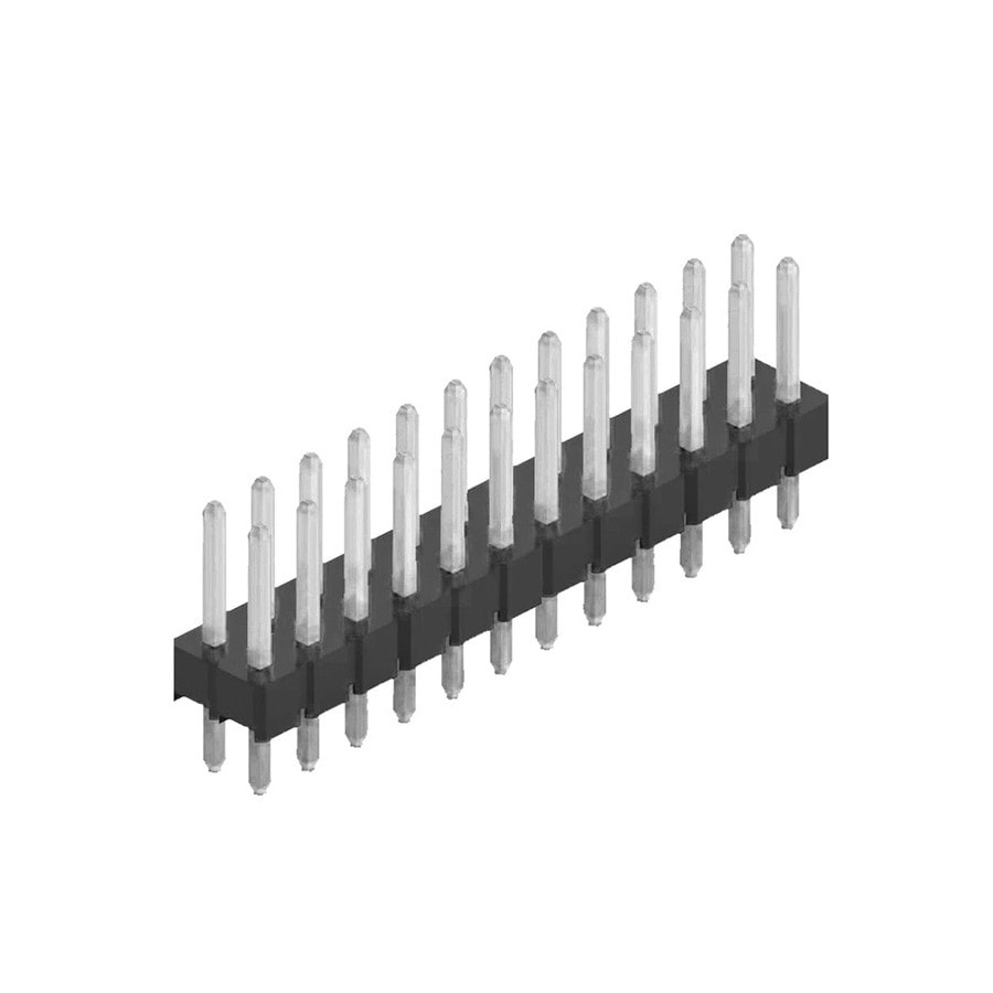 KTech 2.54mm Pitch Straight Pin Header Strip — 2×40 Pins · 2.54mm.