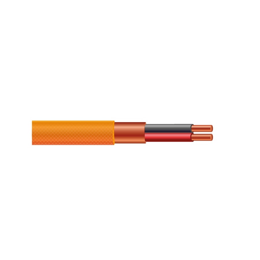 KTech Professional OFC Screened Microphone Cable · 2X24 OFC — Mod. 101018 · Orange / Clear Jacket · Reel 100m