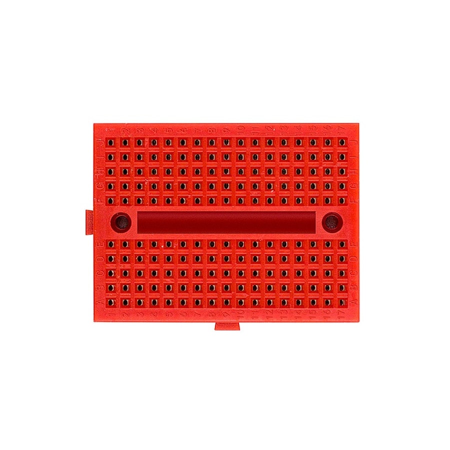 KTech 170-Tie-Point Mini Solderless Breadboard — 170 Tie-Points · Red
