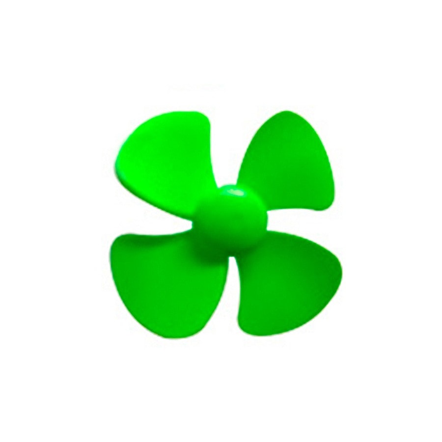 KTech DC Motor Robotics Propeller Fan Blade — 8 cm · Green