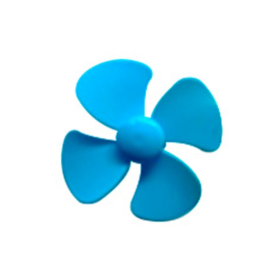 KTech DC Motor Robotics Propeller Fan Blade — 8 cm · Blue