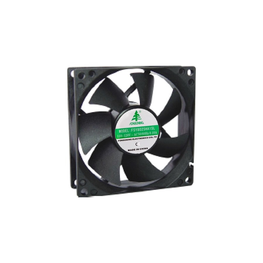 KTech ACF120V-80sx25 — 80x80x25mm · 120V