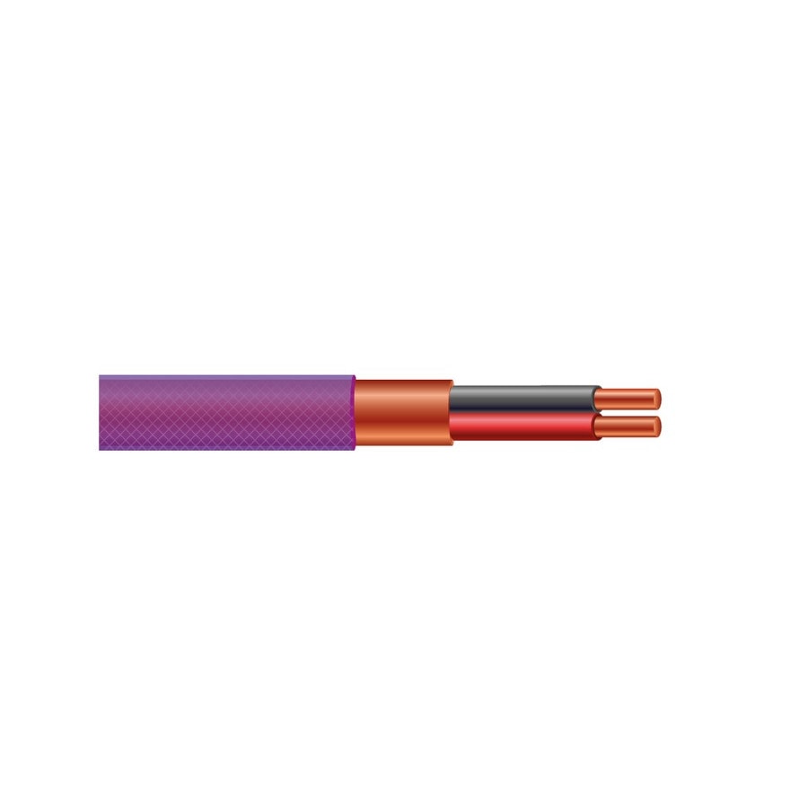 KTech Professional OFC Screened Microphone Cable · 2X24 OFC — Mod. 101018 · Violeta / Clear Jacket · Reel 100m