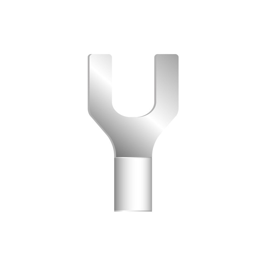 KTech Uninsulated Crimp Spade Fork Terminal — 16-14 AWG · Uninsulated · Assorted Standard Sizes
