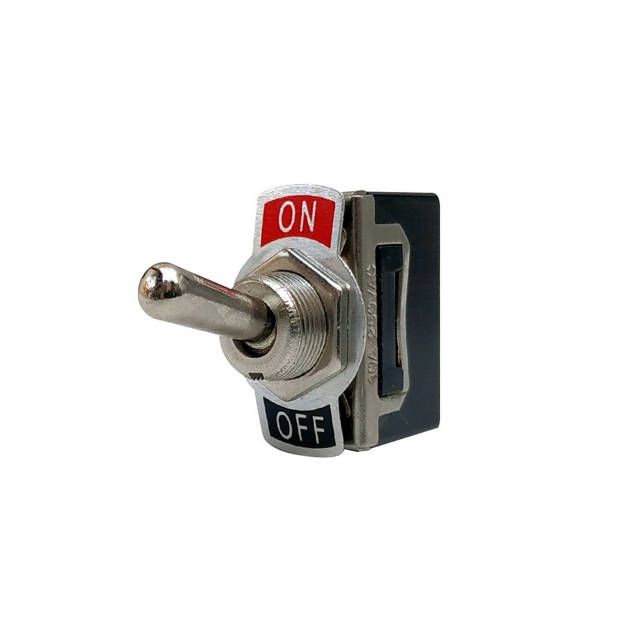 KTech Heavy-Duty Metal Toggle Switch — 1P-1T · 10A 250V / 15A 125V