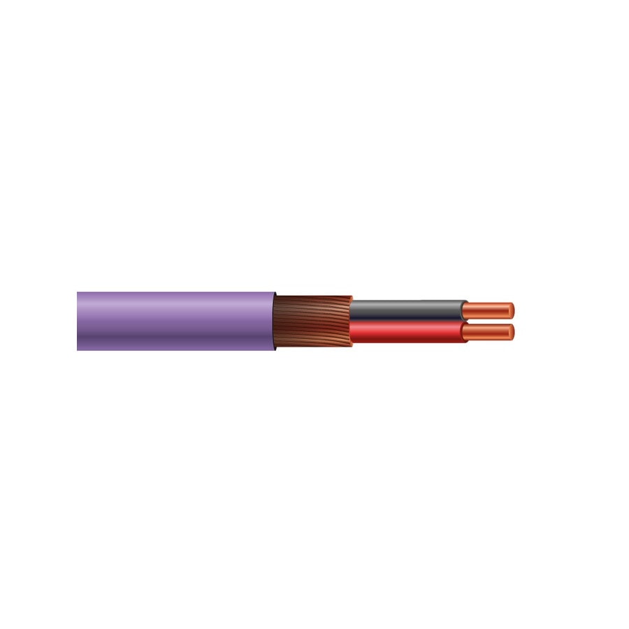 KTech Professional OFC Screened Microphone Cable · 2X24 OFC — Mod. 101014 · Violeta · Reel 100m