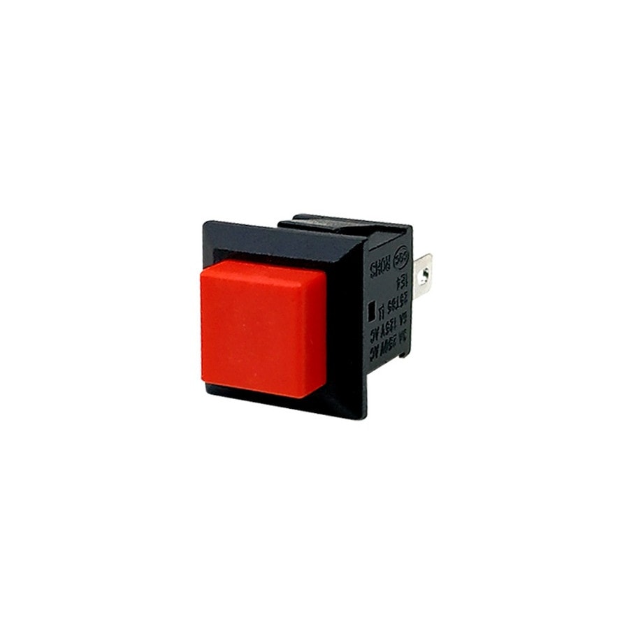 KTech Momentary Push-Button Switch — 3A 250V / 6A 125V · Red