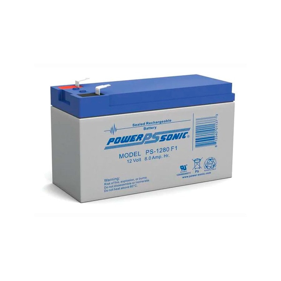 KTech PS-1280-F2 — Nominal Voltage: 12V · Nominal Capacity: 8Ah · Standard Terminal: F1 or F2