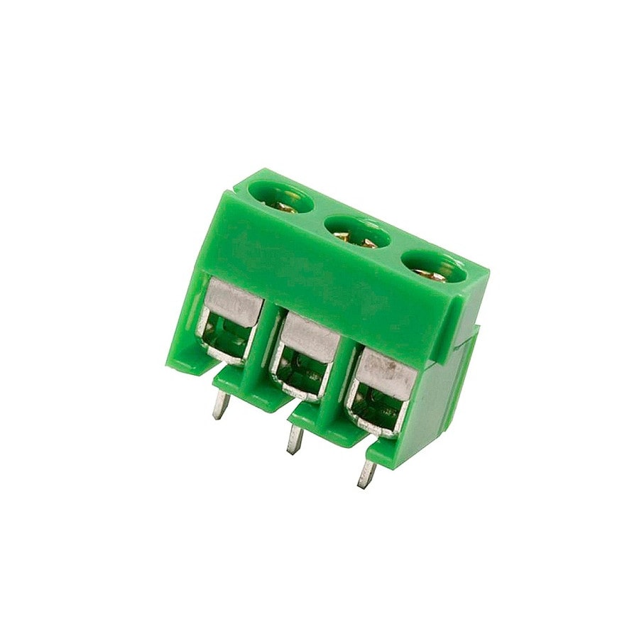 KTech Terminal Green — with screws · of 3.5 mm · 3P · straight