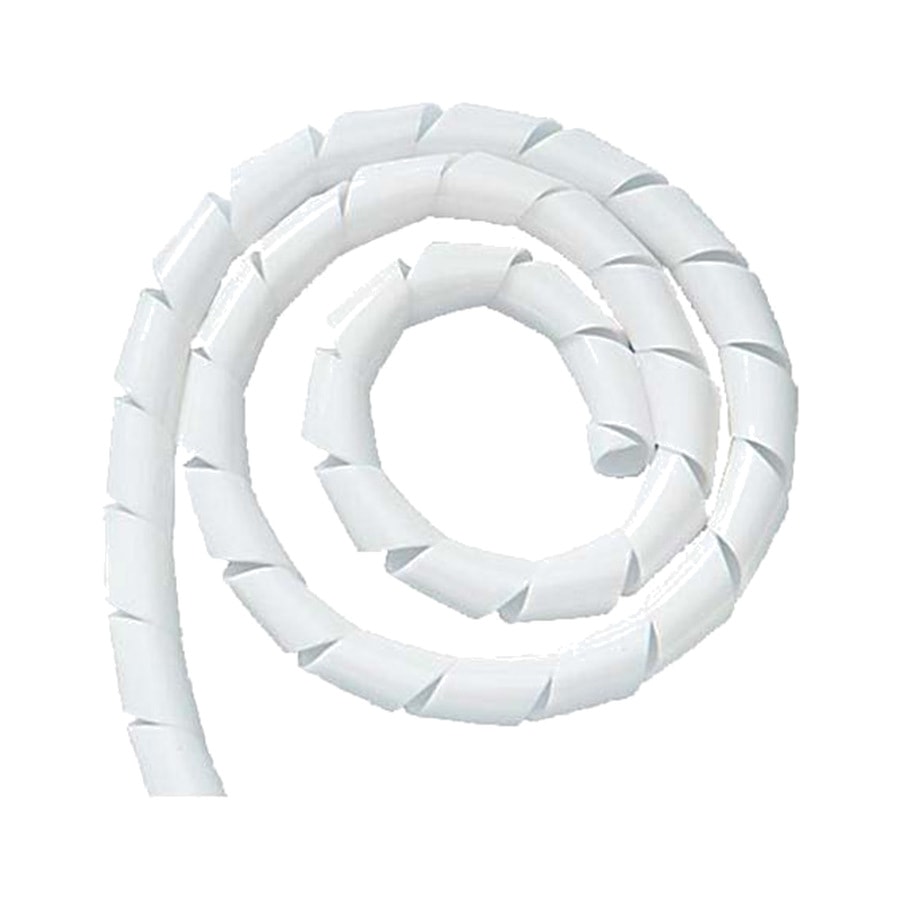KTech Flexible Spiral Cable Wrap — White · Pack of 10m