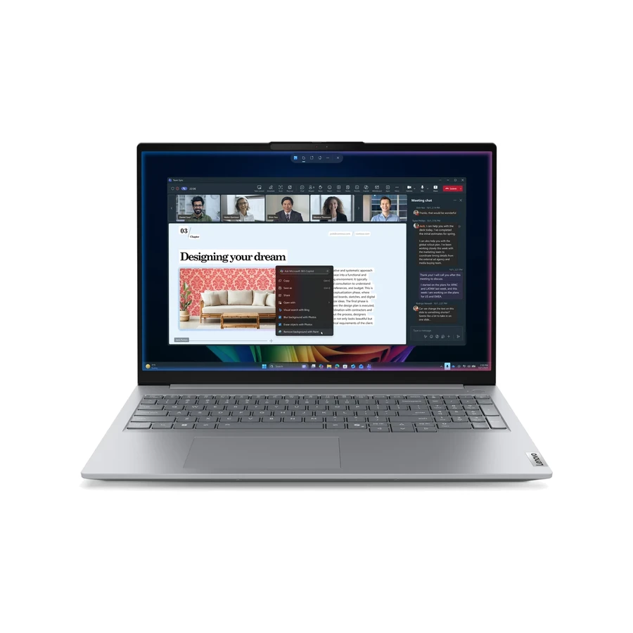 Lenovo ThinkBook 16 G9 IPL Copilot+ PC Intel Core Ultra 7 355 Laptop 40.6 cm (16") WUXGA 16 GB DDR5-SDRAM 512 GB SSD Wi-Fi 7 (802.11be) Windows 11 Pro Grey English