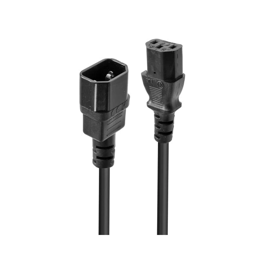 Lindy 5m IEC Extension Cable, Black, product photo
