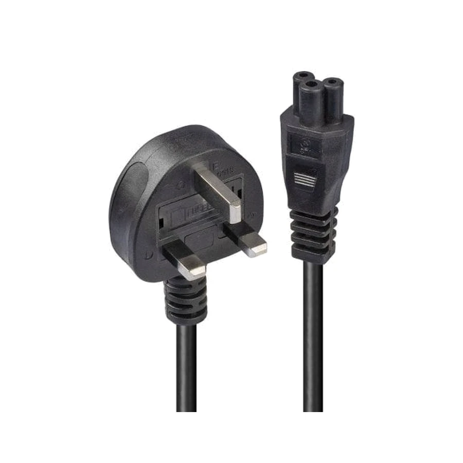 Lindy 2m UK 3 Pin to C5 Mains Cable, lead free