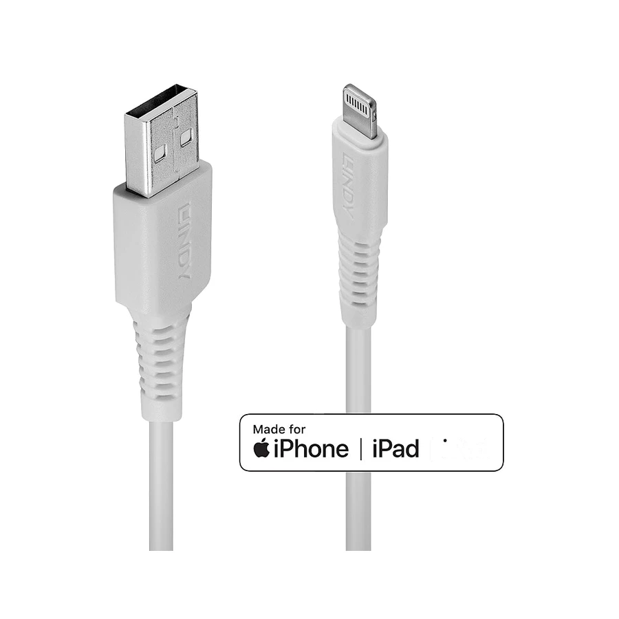 Lindy 0.5m USB to Lightning Cable white